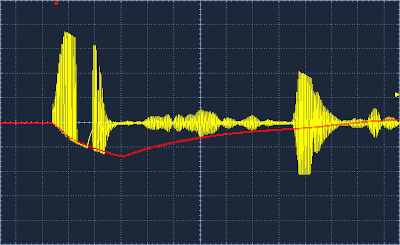 JSN pin 2 comparator input and pin 7 final amplifier output both relative to V/2