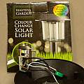 Poundland solar garden light, David Pilling