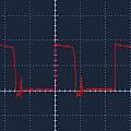 yx8018 output, 2 V and 2 µs per division, David Pilling